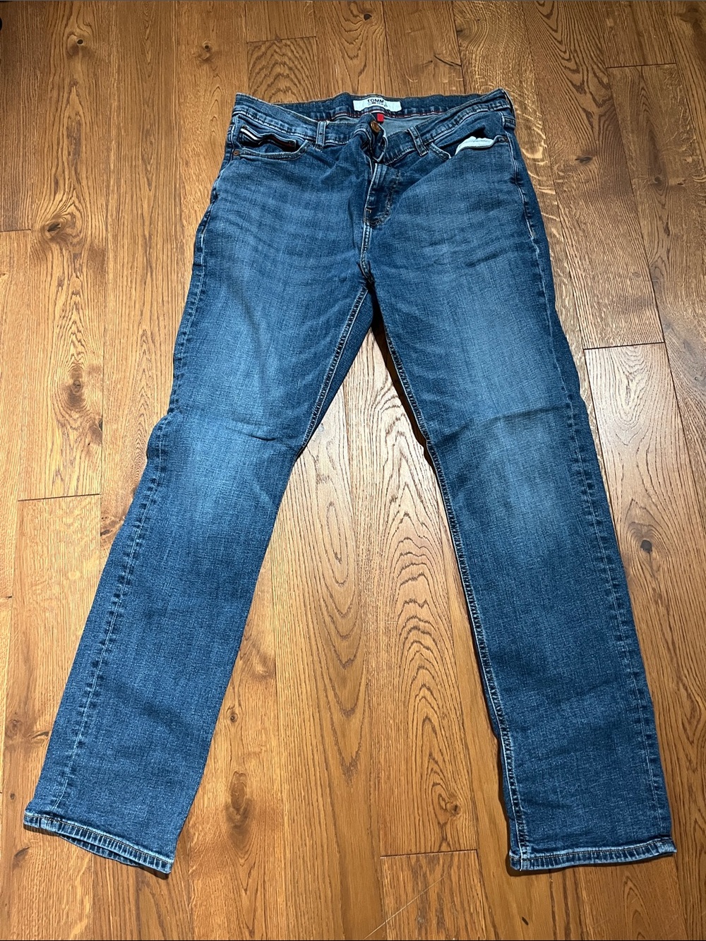 Tommy Hilfiger Blue Denim Straight-Leg Jeans